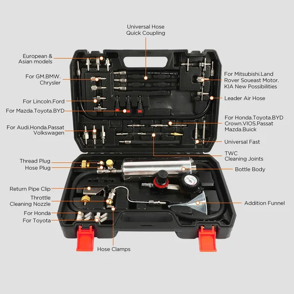 AUTOOL C100 On-Car Fuel and Intake System Cleaning Tool