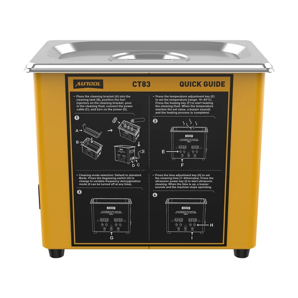AUTOOL CT83 3 L Dual-Transducer Heated Ultrasonic Parts Cleaner