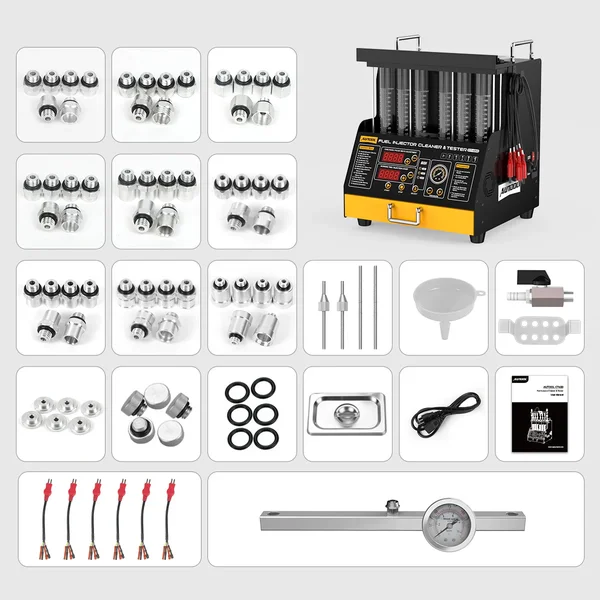 AUTOOL CT450 6-Cylinder Heated GDI/EFI/FSI Fuel Injector Cleaner and Tester