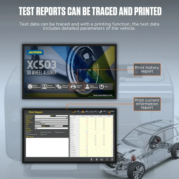 AUTOOL XC503 Fixed-Column 3D Wheel Alignment Machine