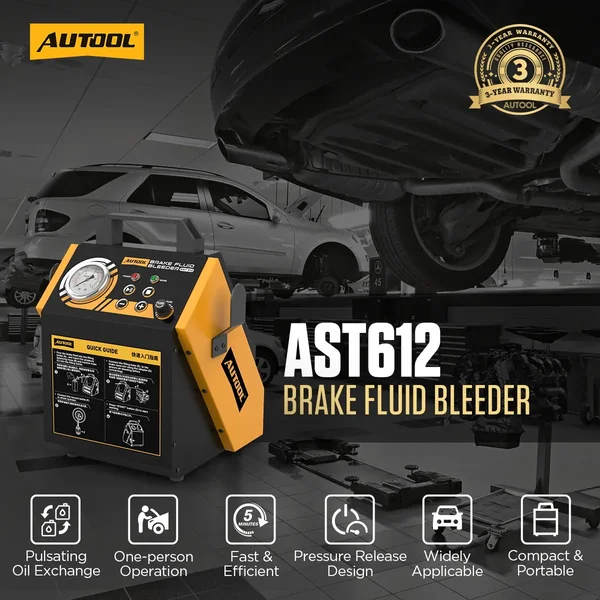AUTOOL AST612 12V Two-Wheel Pulsating Brake Fluid Bleeder