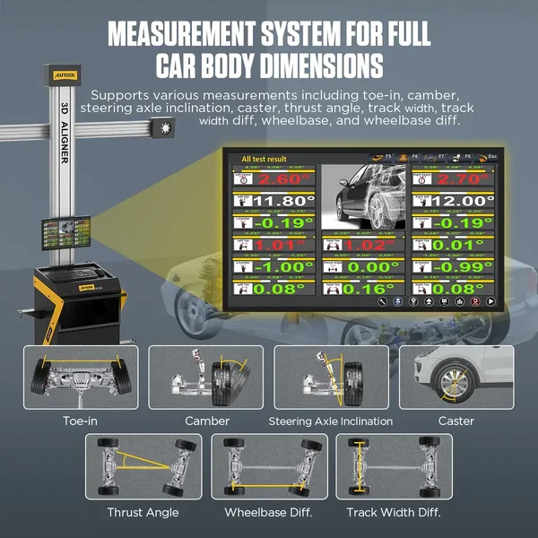 AUTOOL XC505 3D Wheel Alignment Machine with Mobile Workstation