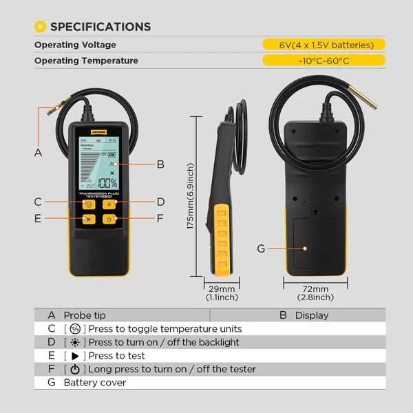 AUTOOL AS505 Transmission Fluid Tester