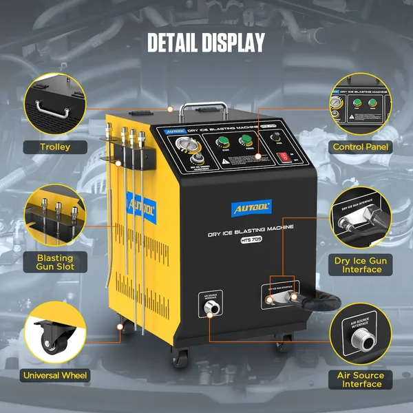AUTOOL HTS705 Automotive Dry Ice Cleaning Machine