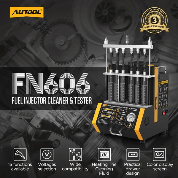 AUTOOL FN606 6-Cylinder GDI/EFI/FSI Fuel Injector Cleaner and Tester
