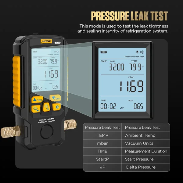 AUTOOL LM100 Digital Vacuum Gauge