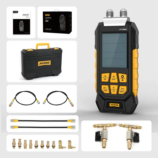 AUTOOL PT680 Dual-Channel Air Suspension Pressure Tester
