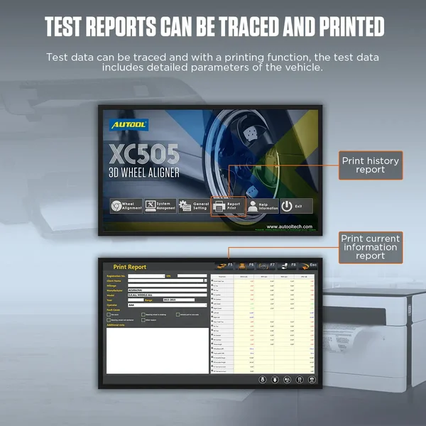AUTOOL XC505 3D Wheel Alignment Machine with Mobile Workstation