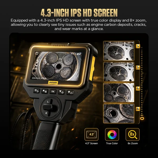 AUTOOL V80 6.25 mm Two-Way Articulating Borescope