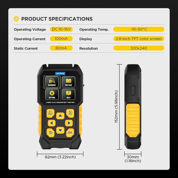 AUTOOL CS310 Used Car Odometer Scanner