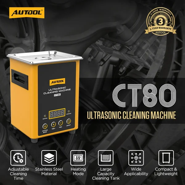 AUTOOL CT80 1.6 L Heated Ultrasonic Parts Cleaner