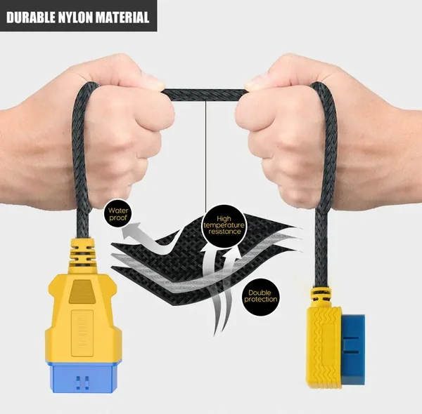 AUTOOL 35cm 1-to-2 OBD2 Splitter Cable