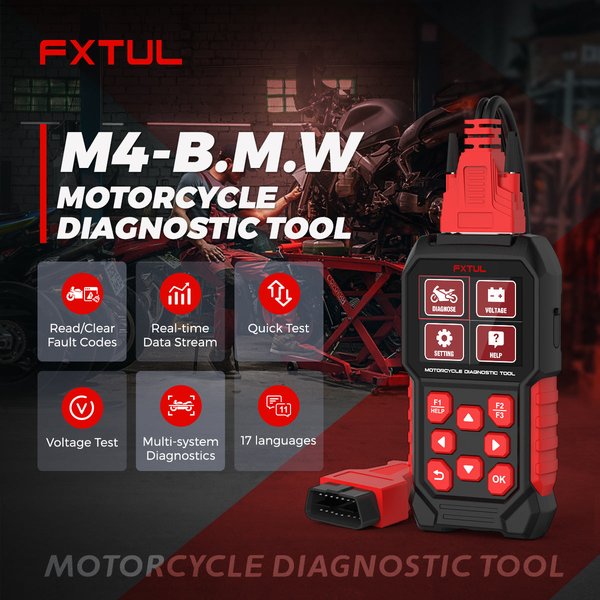 FXTUL M4-BMW Motorcycle Scanner Advanced Diagnostic Tool