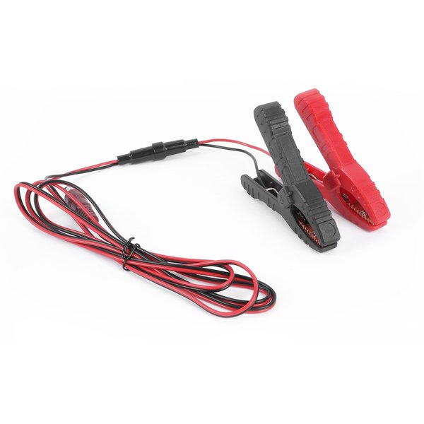 FXTUL 5.9ft 12V 3A Alligator Crocodile Clip Alligator Clip for Pump Motorcycle Car Battery Power Cable