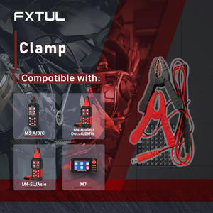 FXTUL 1.8m 12V 3A Alligator Clip Power Cable for M3/M4/M6/M7 Motorcycle Diagnostic Tools