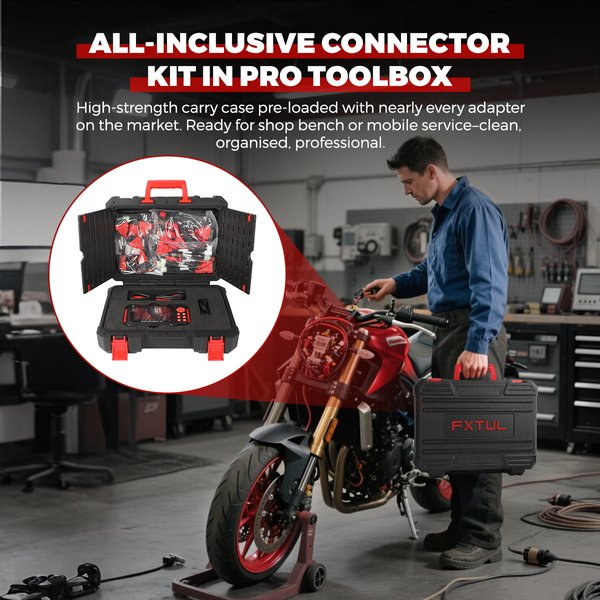 FXTUL M7 Motorcycle Diagnostic Tool Obd2 Scanner For Motorcycles 70+ Brands