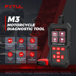 FXTUL M3 Motorcycle Diagnostic Scan Tool for Honda/Yamaha/Kawasaki with Actuator Test