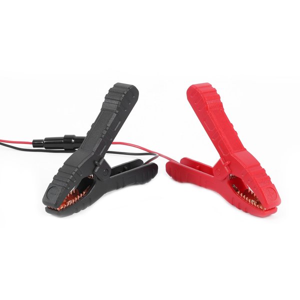 FXTUL 5.9ft 12V 3A Alligator Crocodile Clip Alligator Clip for Pump Motorcycle Car Battery Power Cable