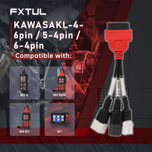 FXTUL Kawasaki 4-6-Pin/5-4-Pin/6-4-Pin Motorcycle Diagnostic Cable for M3-A/M4/M7