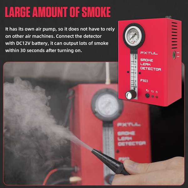 FXTUL Smoke Machine EVAP Leak Vacuum Diagnostics Smoke Detector for All Vehicles | Economy Repair | Dual Mode