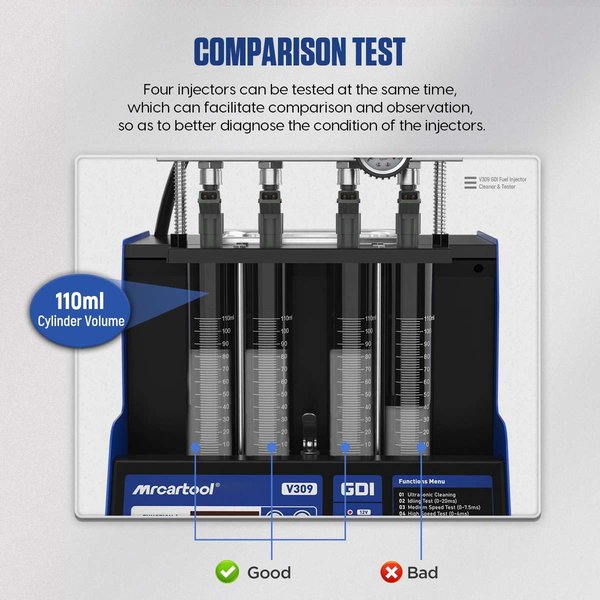 MRCARTOOL V309 Fuel Injector Tester Direct Injection