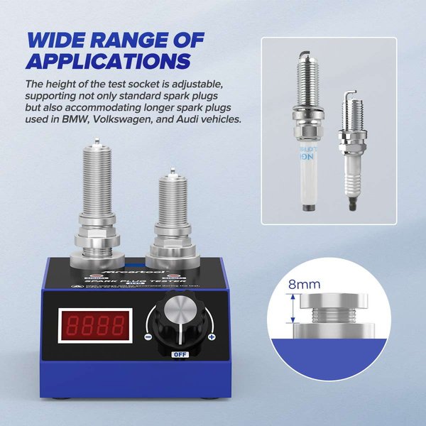 MRCARTOOL H90 Spark Plug Tester Tool Dual Hole