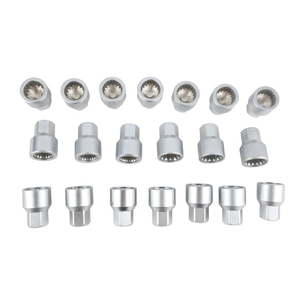 MRCARTOOL Wheel Lock Key Socket Set for Porsche