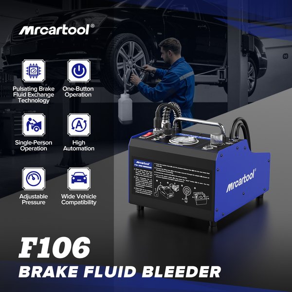 MRCARTOOL F106 ADJUSTABLE PRESSURE BRAKE FLUID BLEEDER MACHINE