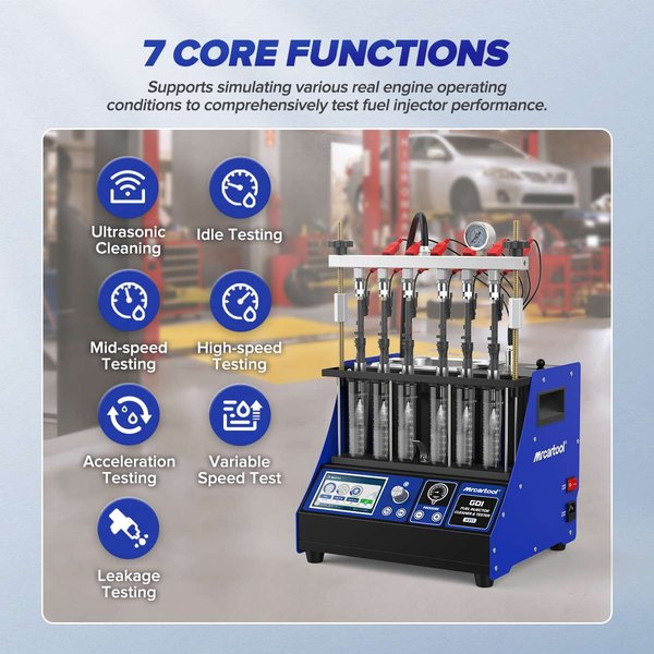 MRCARTOOL V311 6-Cylinder GDI Fuel Injector Cleaner Machine