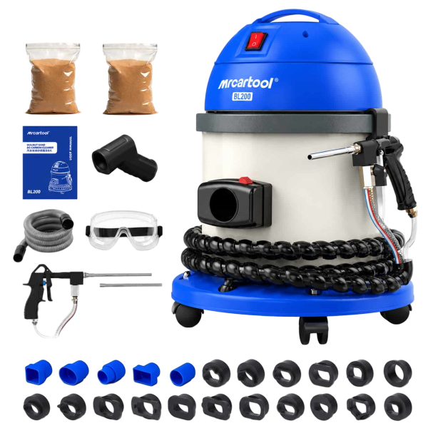 BL200 Walnut shell Sand Blaster For Carbon Deposits Cleaning