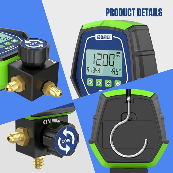 MRCARTOOL L202  Refrigerant Gauges air conditioning gauges