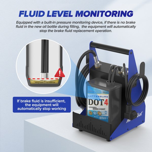 MRCARTOOL F109 Brake Fluid Flush Machine 3.5 Meters 2.5 Bar