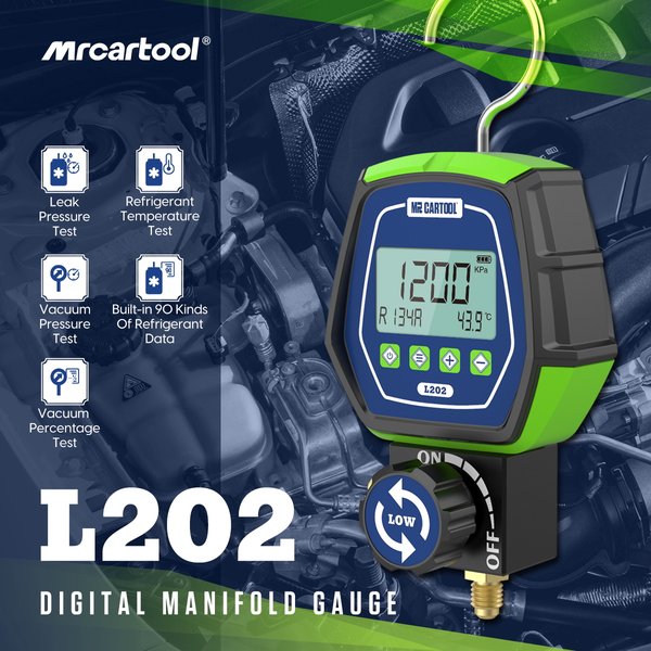 MRCARTOOL L202  Refrigerant Gauges air conditioning gauges