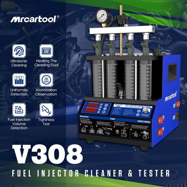 MRCARTOOL V308 Fuel Injection Tester Boat Fuel Injector Cleaner