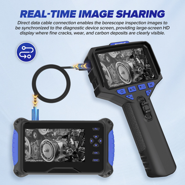MRCARTOOL N130 Flexible Scope Camera 5.5mm 1-Meter Cable 210°