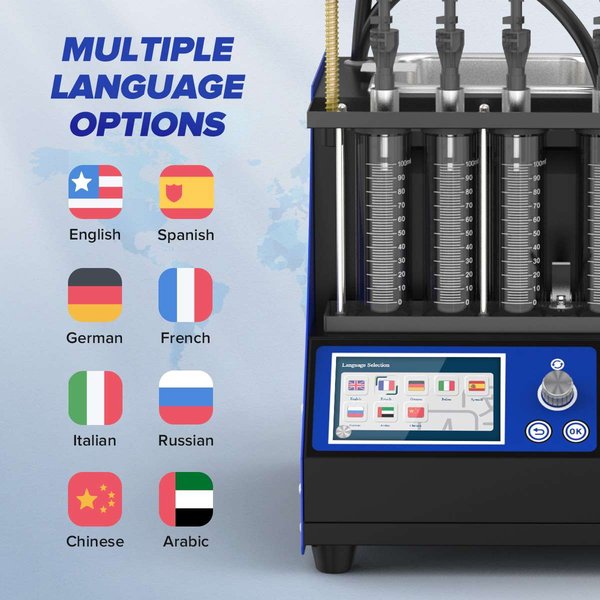 MRCARTOOL V311 6-Cylinder GDI Fuel Injector Cleaner Machine