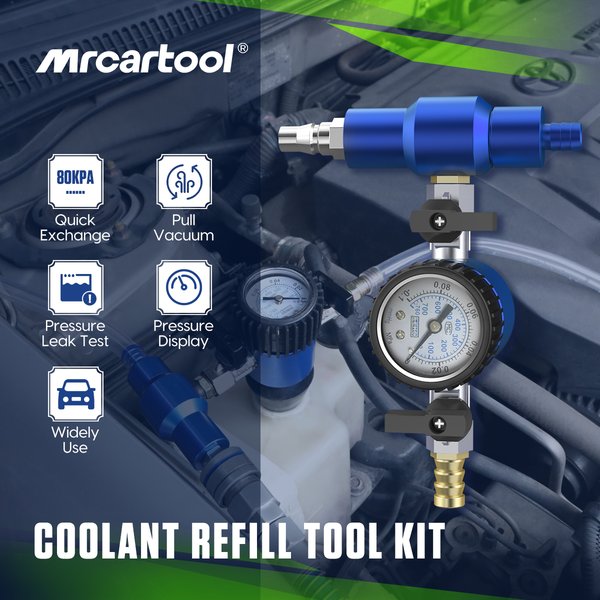 Automotive Vacuum Purge and Cooling System Refill Kit