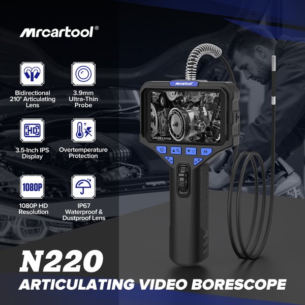 MRCARTOOL N220 Digital Inspection Camera 3.9mm 210°