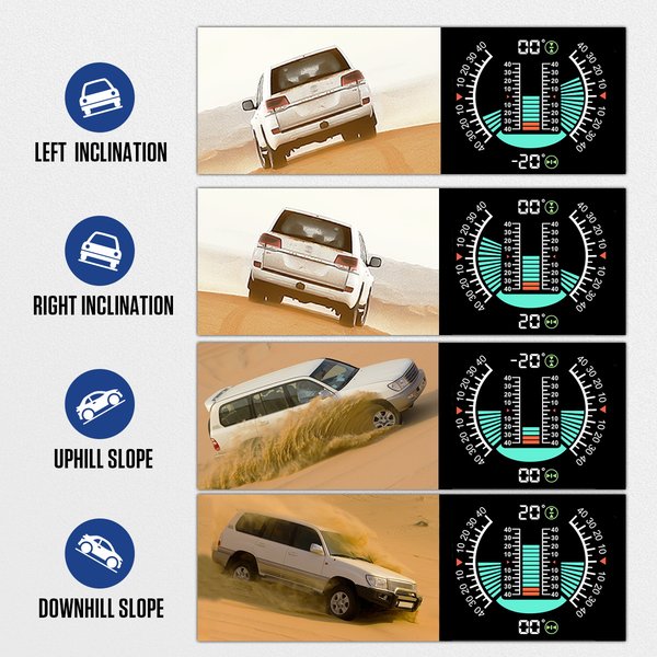 MRCARTOOL M80 Car GPS Head-up Display Slope Meter Automotive Digital Speedometer OBD2 HUD