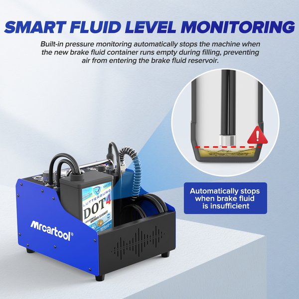 MRCARTOOL F106 ADJUSTABLE PRESSURE BRAKE FLUID BLEEDER MACHINE