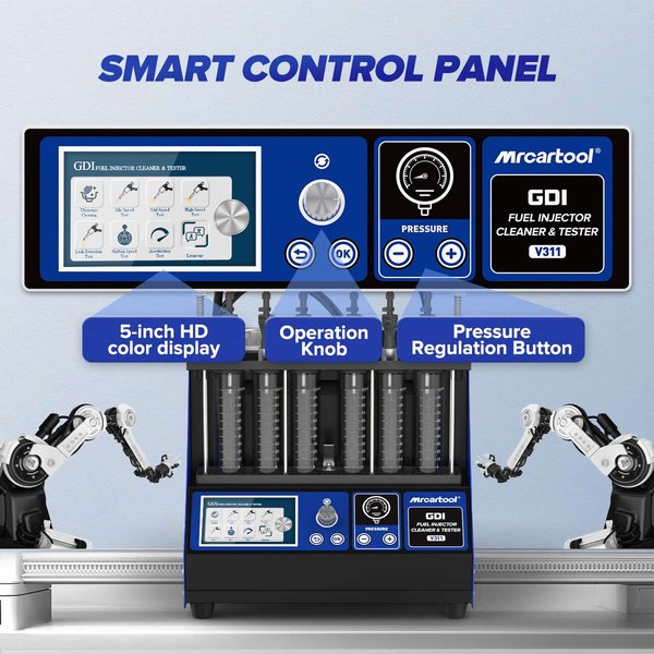 MRCARTOOL V311 6-Cylinder GDI Fuel Injector Cleaner Machine