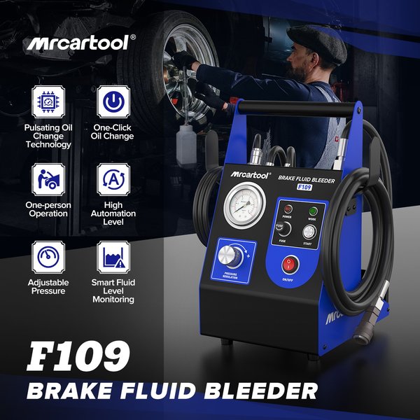 MRCARTOOL F109 Brake Fluid Flush Machine 3.5 Meters 2.5 Bar