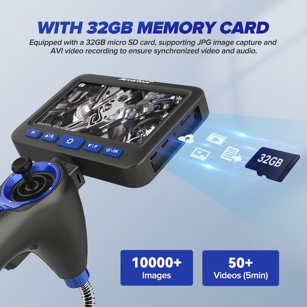 N180 Borescope Cylinder Inspection 360° Waterproof Endoscope Camera
