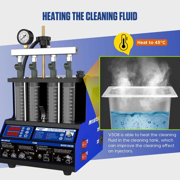 MRCARTOOL V308 Fuel Injection Tester Boat Fuel Injector Cleaner