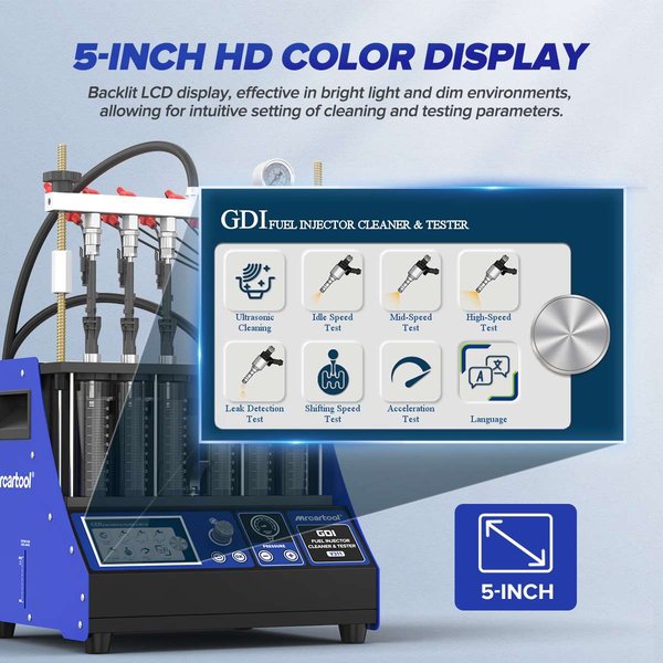 MRCARTOOL V311 6-Cylinder GDI Fuel Injector Cleaner Machine