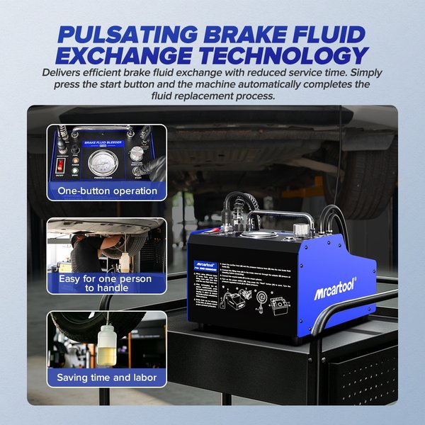 MRCARTOOL F106 ADJUSTABLE PRESSURE BRAKE FLUID BLEEDER MACHINE