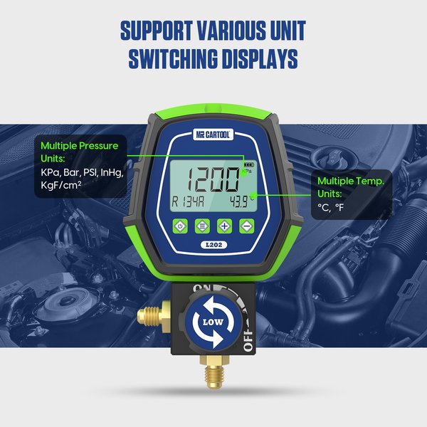 MRCARTOOL L202  Refrigerant Gauges air conditioning gauges