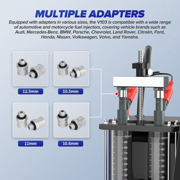 MRCARTOOL V103 Fuel Injector Tester, 4 Modes Diagnostic Machine