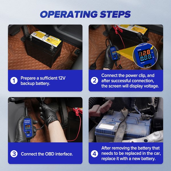 MRCARTOOL B80 Automotive Memory Saver 12V OBD Interface