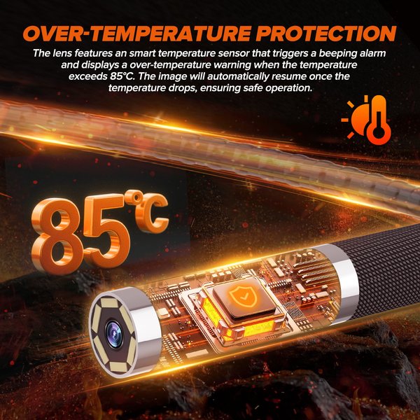 N180 Borescope Cylinder Inspection 360° Waterproof Endoscope Camera